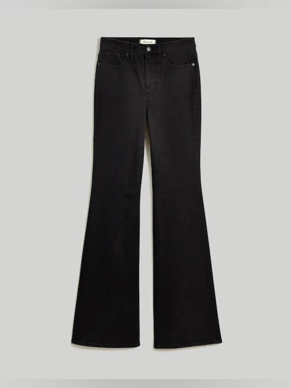 MADEWELL Skinny Flare Jeans in Black Frost Wash Size 29